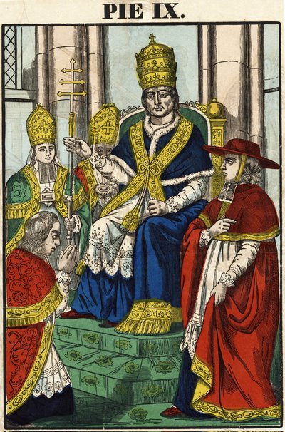 Portrét papeže Pia IX. (1792 - 1878) od French School