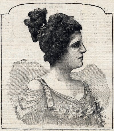 Portrét princezny Caraman-Chimay (Caraman Chimay) (Clara Ward - 1873 - 1916) od French School