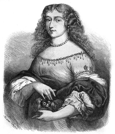 Portrét švédské královny Kristiny (Kristina Vasa od French School