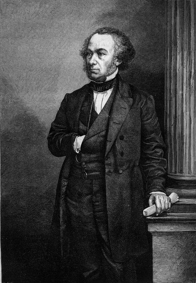 Portrét Richarda Cobdena (1804-1865), anglického průmyslníka a politika. Gravírování do „“Le Magasin malebné““ od French School