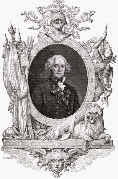 Portrét Richarda, Earl Howe (1726-99) anglický námořní důstojník od French School