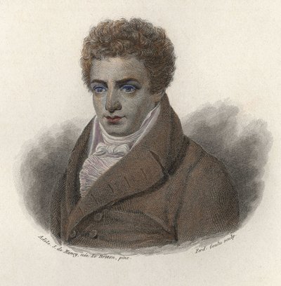 Portrét Roberta Fultona (1765-1815), amerického inženýra. V ""Portréty užitečných mužů"" od French School