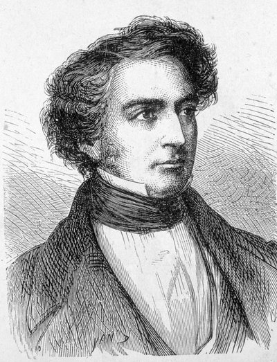 Portrét Roberta Stephensona (1803 - 1859) - v „“ Album of Science; Illustrous Scholars; Velké objevy””” 1896. od French School