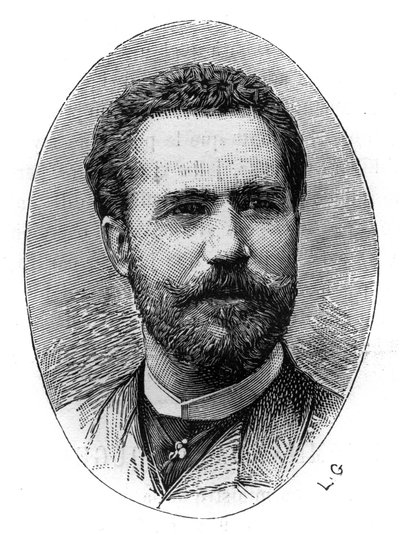 Portrét Sebastiana Juliana Gayarra Garjona (1844-1890), španělského tenoristy. Gravírování v „“ The Illustrated World““, 20. března od French School