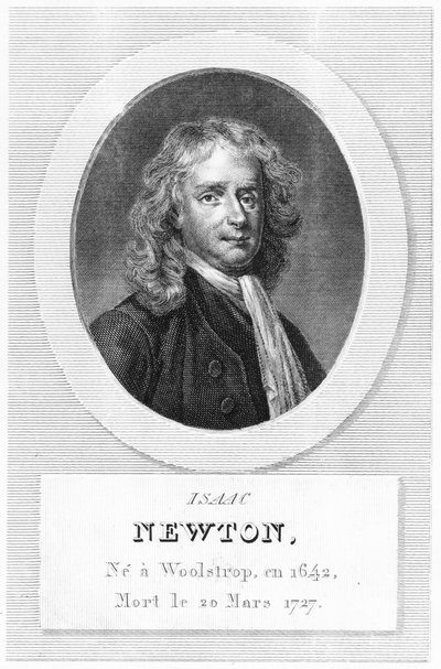 Portrét sira Isaaca Newtona (1642-1727) od French School