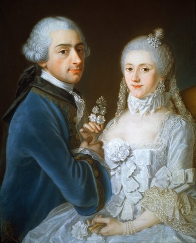 Portrét manželského páru, 1752 od French School