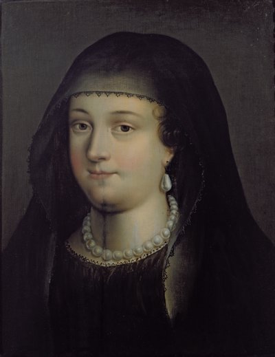 Portrét dívky, pravděpodobně Mary Queen of Scots (1542-87) od French School