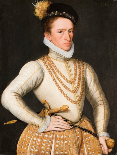 Portrét neznámého francouzského šlechtice, 1560-9 od French School