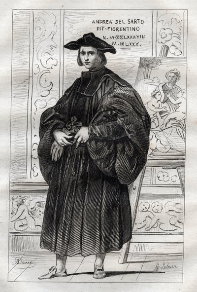 Portrét italského malíře Andrea del Sarto (Andrea d