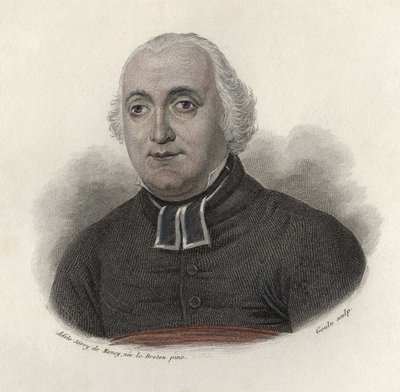 Portrét abbého Carrona (1760-1820), životopisce, francouzského moralistického spisovatele. in "Portraits des Hommes Useful" od French School