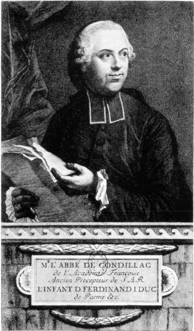 Portrét abbé Etienne Bonnot de Condillac (1715 - 1780), francouzský filozof. od French School
