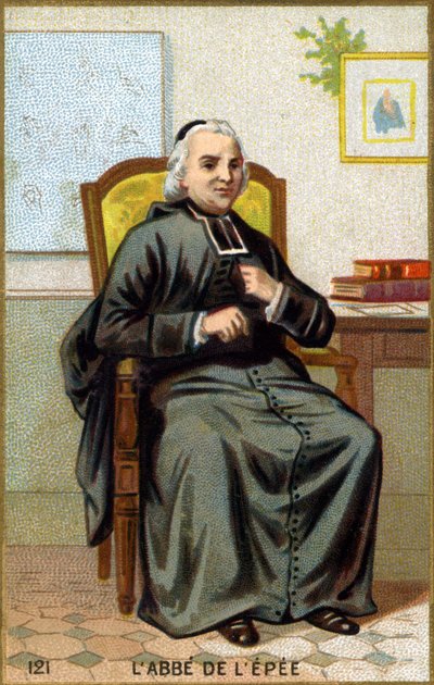 Portrét mečového opata (1712-1789). Chromolitografie konce 19. století. od French School