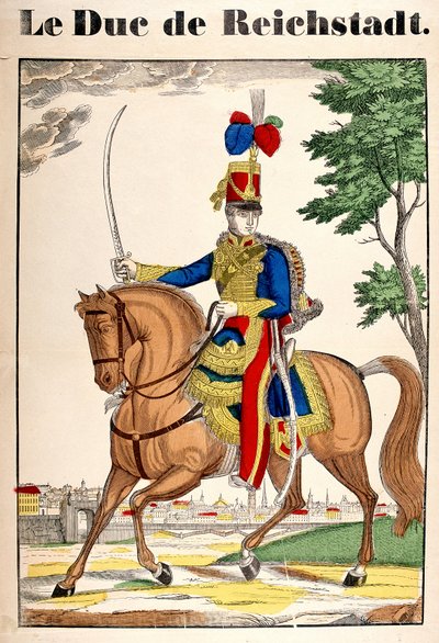 Portrét vévody z Reichstadtu, Napoleona II., syna císaře Napoleona I. (1769-1821). Obrázek Epinal od French School