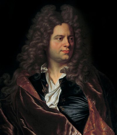 Portrét francouzského spisovatele Jeana de La Bruyere (1645-1696) Malba francouzské školy 17. století. Chantilly, Conde Museum od French School