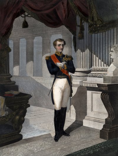 Portrét římského krále Napoleona II., vévody z Reichstadtu (1811-1832), syna císaře Napoleona I. (1769-1821)” rytina Pernel od French School