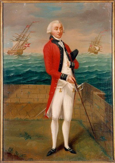 Portrét rytíře z Favray (1706-1791), důstojníka maltského malířství Francouzské školy. Paříž 18. století, muzeum Legion d
