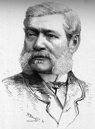 Portrét rytce na dřevě, hraběte Colonna Cesari (1825-1887). od French School