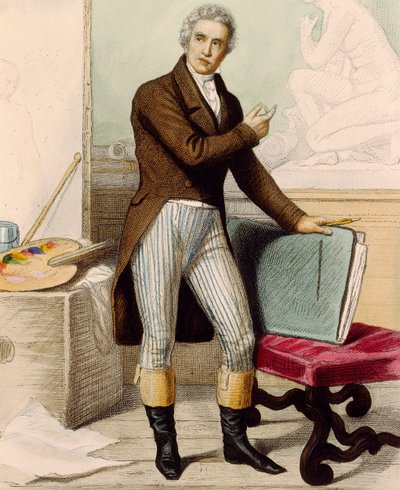 Portrét malíře Jacquese-Louise Davida od French School