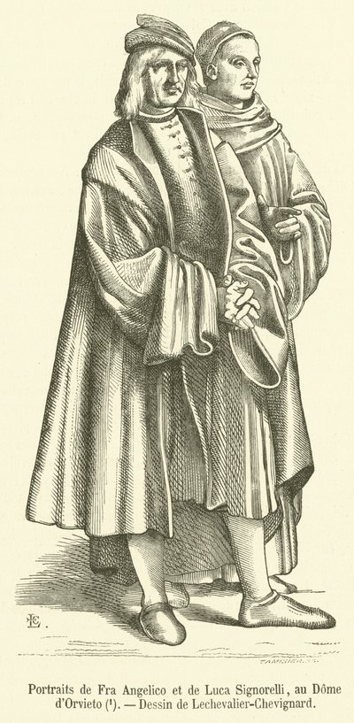 Portréty Fra Angelico et de Luca Signorelli, au Dome d