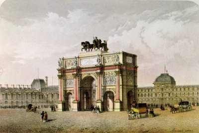 Pohlednice Arc de Triomphe du Carrousel, Paříž od French School