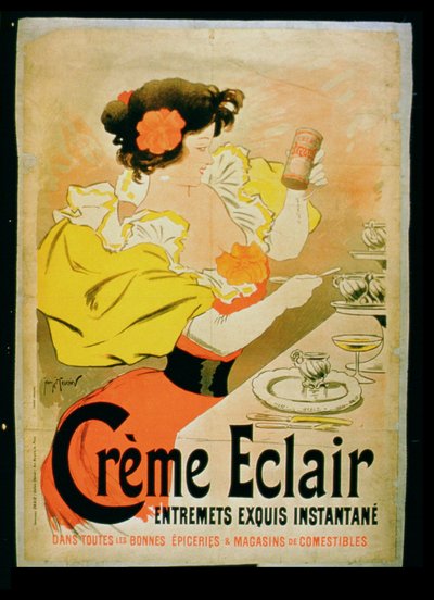 Plakátová reklama Instantní dezert Creme Eclair od French School
