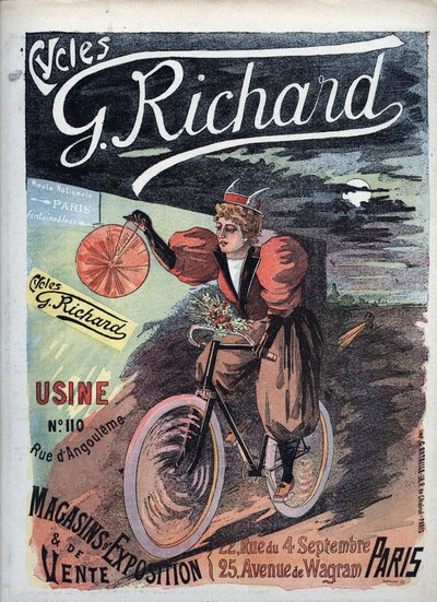 Plakátová reklama „George Richard Cycles“ Paris 1895 French School od French School