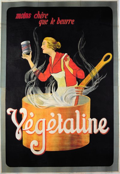 Plakátová reklama Vegetaline margarine od French School