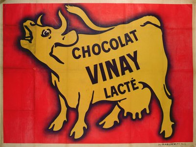 Plakát propagující čokoládu Vinay od French School