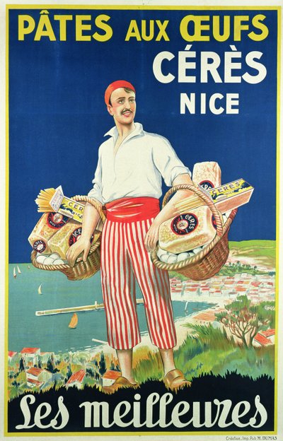 Plakátové reklamní těstoviny vyrobené společností Ceres od French School