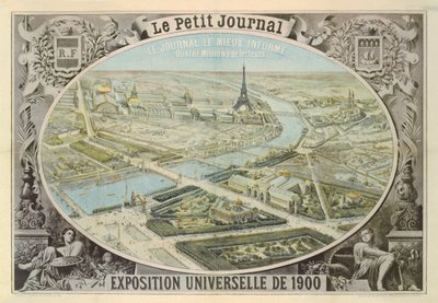 Plakát vydaný Le Petit Journal k propagaci Exposition Universelle v Paříži, 1900 od French School