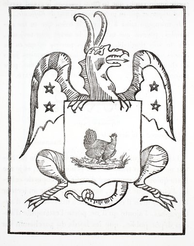Poule Noire, frontispis, Červený drak od French School