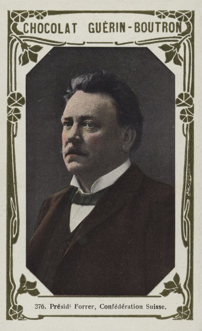 Prezident Forrer, Suisse Confederation (barevné foto) od French School