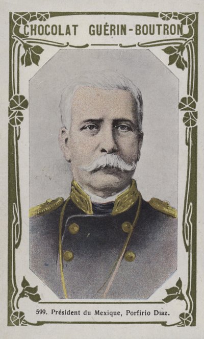 President du Mexique, Porfirio Diaz (barevná fotografie) od French School