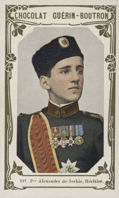 Princ Alexander Srbský, dědic (barevná fotografie) od French School