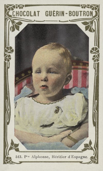 Princ Alphonse, Heritier dEspagne (barevná fotografie) od French School