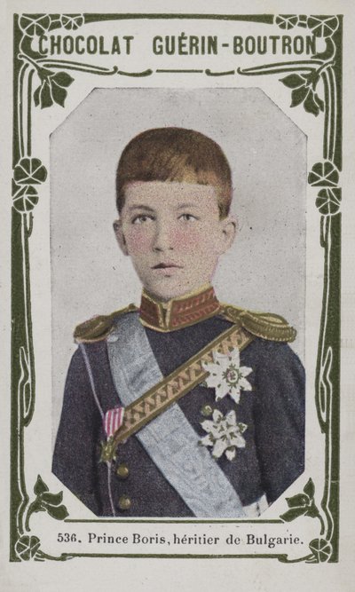 Princ Boris, dědic Bulharska (barevná fotografie) od French School