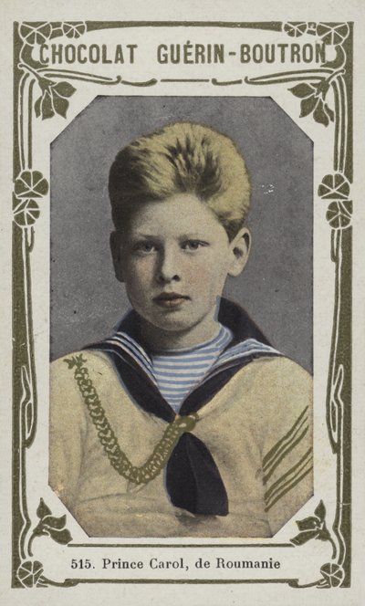 Princ Carol z Rumunska (barevná fotografie) od French School