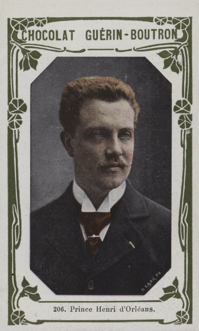 Princ Henri dOrleans (barevná fotografie) od French School