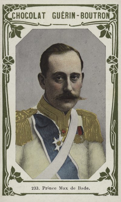 Princ Max de Bade (barevná fotografie) od French School