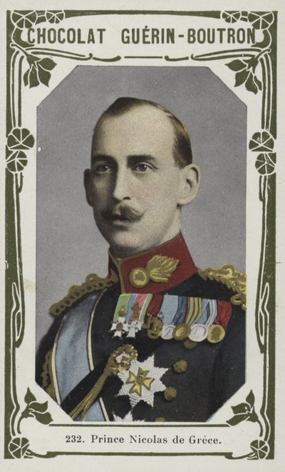 Princ Nicholas Řecký (barevná fotografie) od French School