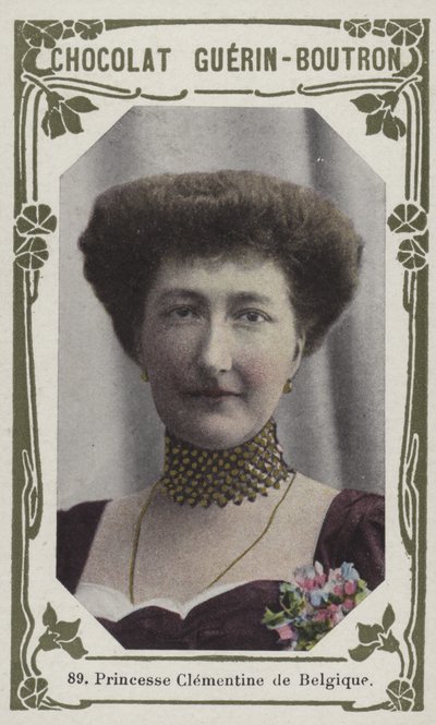 Princezna Clementine Belgická (barevná fotografie) od French School