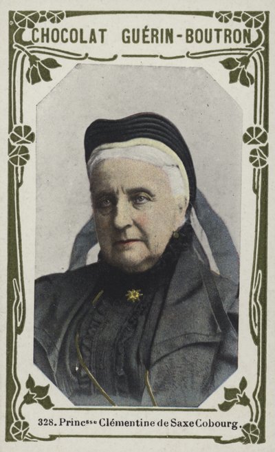 Princesse Clementine de Saxe Cobourg (barevná fotografie) od French School