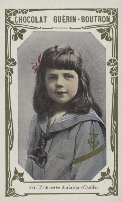 Italská princezna Mafalda (barevná fotografie) od French School