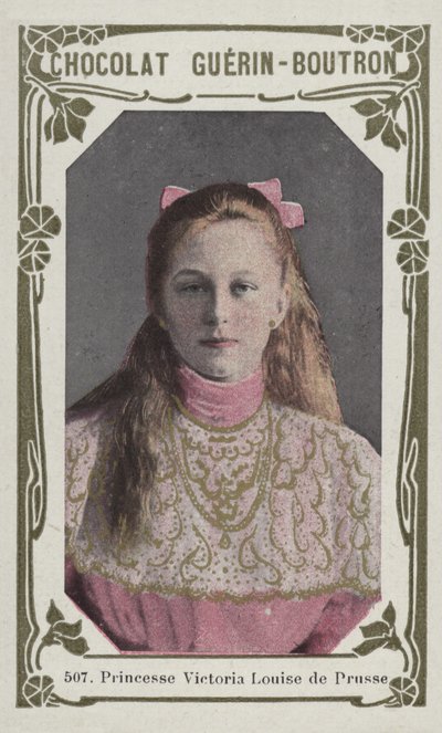 Princezna Victoria Louise Pruská (barevná fotografie) od French School