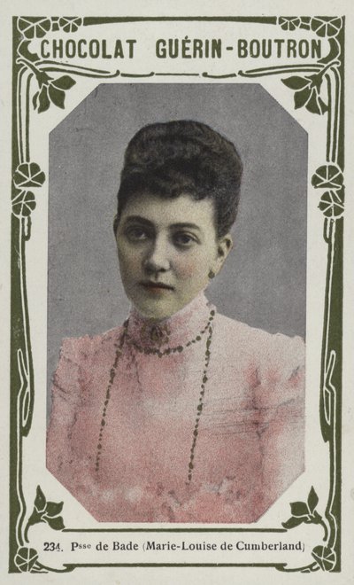Princezna z Bádenu, Marie-Louise z Cumberlandu (barevné foto) od French School