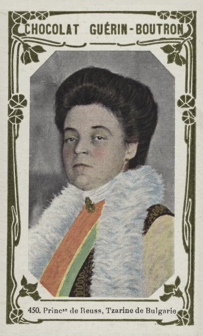 Princezna z Reuss, carevna Bulharská (barevná fotografie) od French School