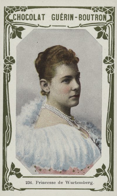 Princezna z Württemberska (barevné foto) od French School