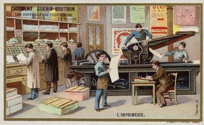 Tiskárna (chromolitho) od French School