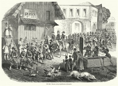 Procesí Gustava Struva a německých republikánů, revoluce 1848 od French School