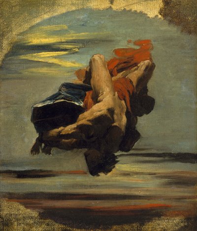 Prometheus Falling from the Rock (olej na plátně) od French School